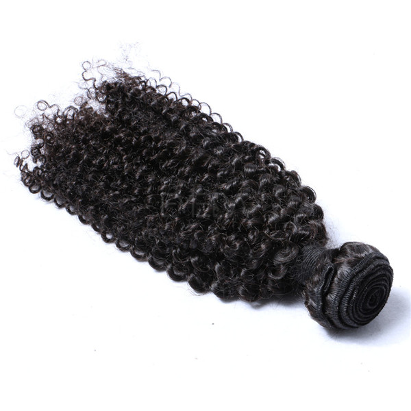 Kinky curl sew in hair weave LJ203